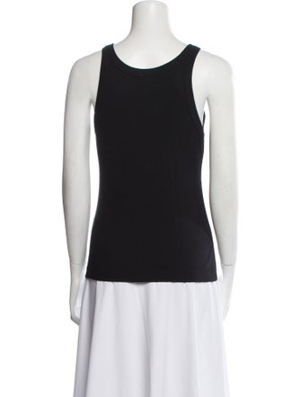 TOTEME Curved Rib Scoop Neck Top