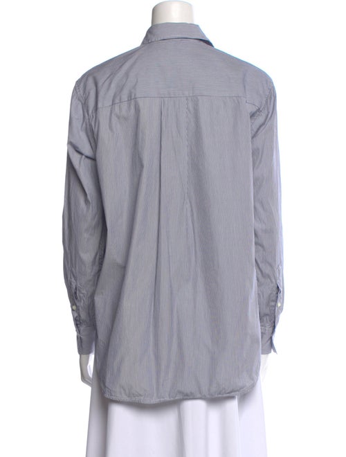 TOTEME Striped Long Sleeve Button-Up Top