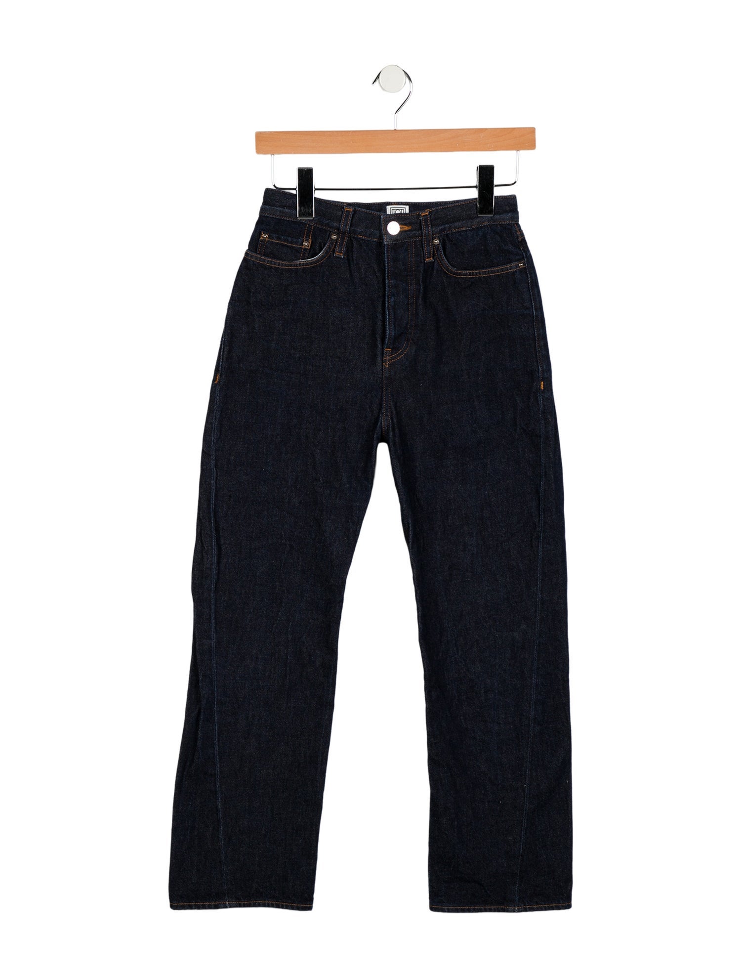 TOTEME High-Rise Straight Leg Jeans