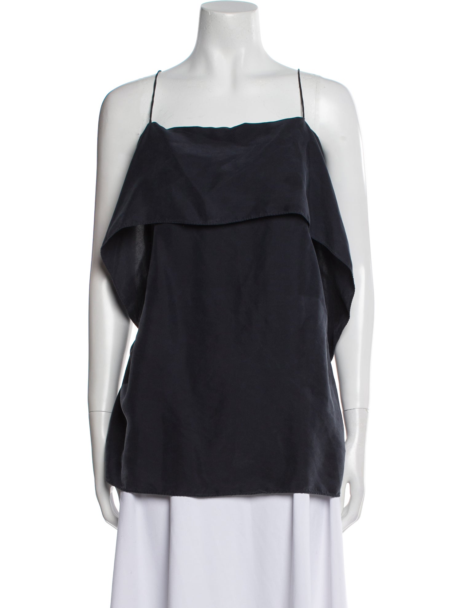 TOTEME Silk Square Neckline Top