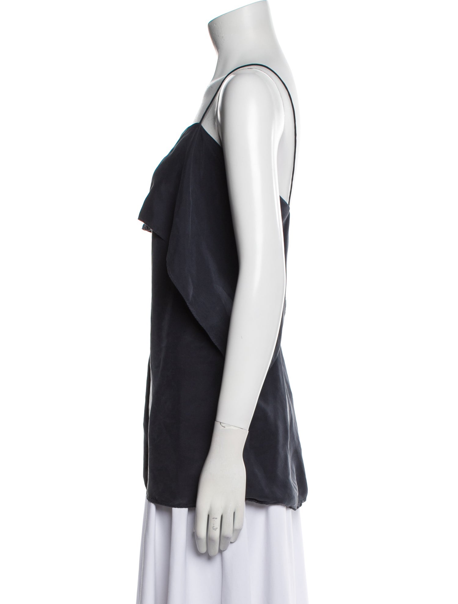 TOTEME Silk Square Neckline Top