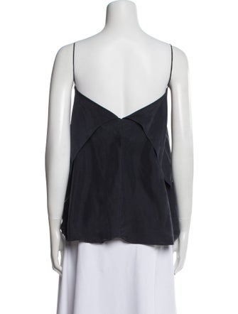 TOTEME Silk Square Neckline Top