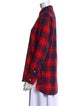 TOTEME Plaid Print Long Sleeve Button-Up Top