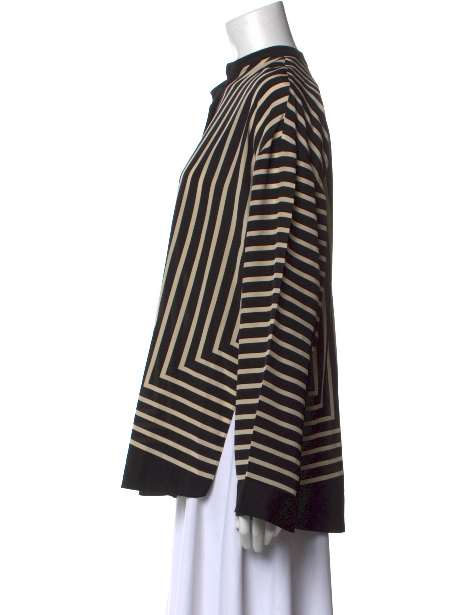 TOTEME Silk Striped Button-Up Top w/ Tags