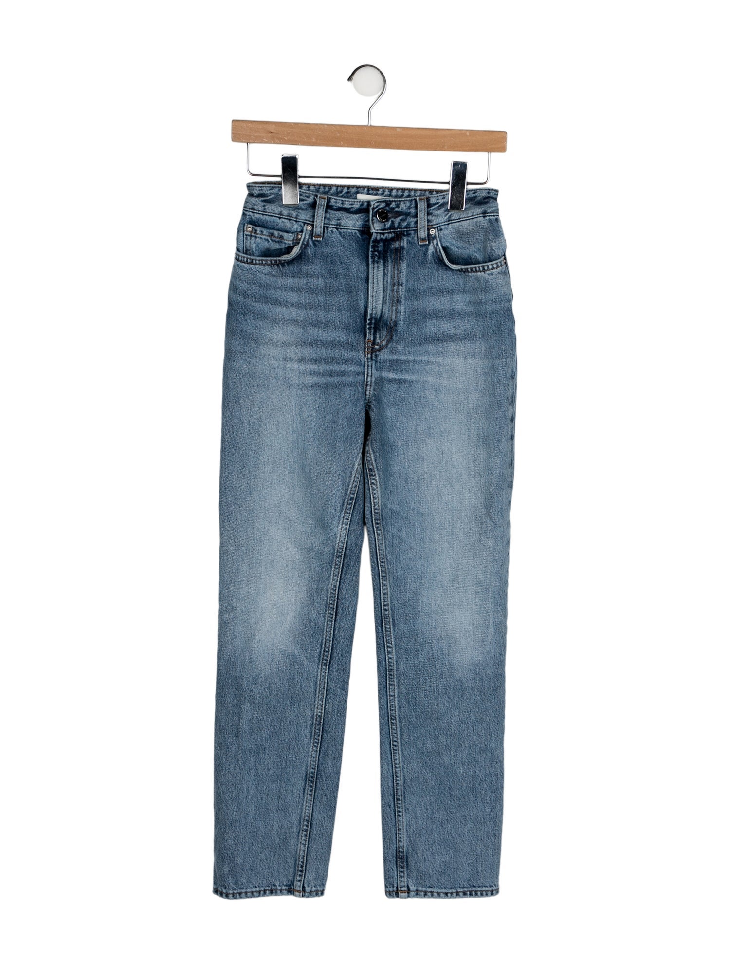 TOTEME High-Rise Straight Leg Jeans