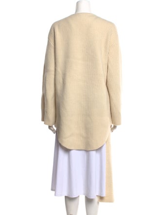 TOTEME Long Scarf Knit Wool Sweater