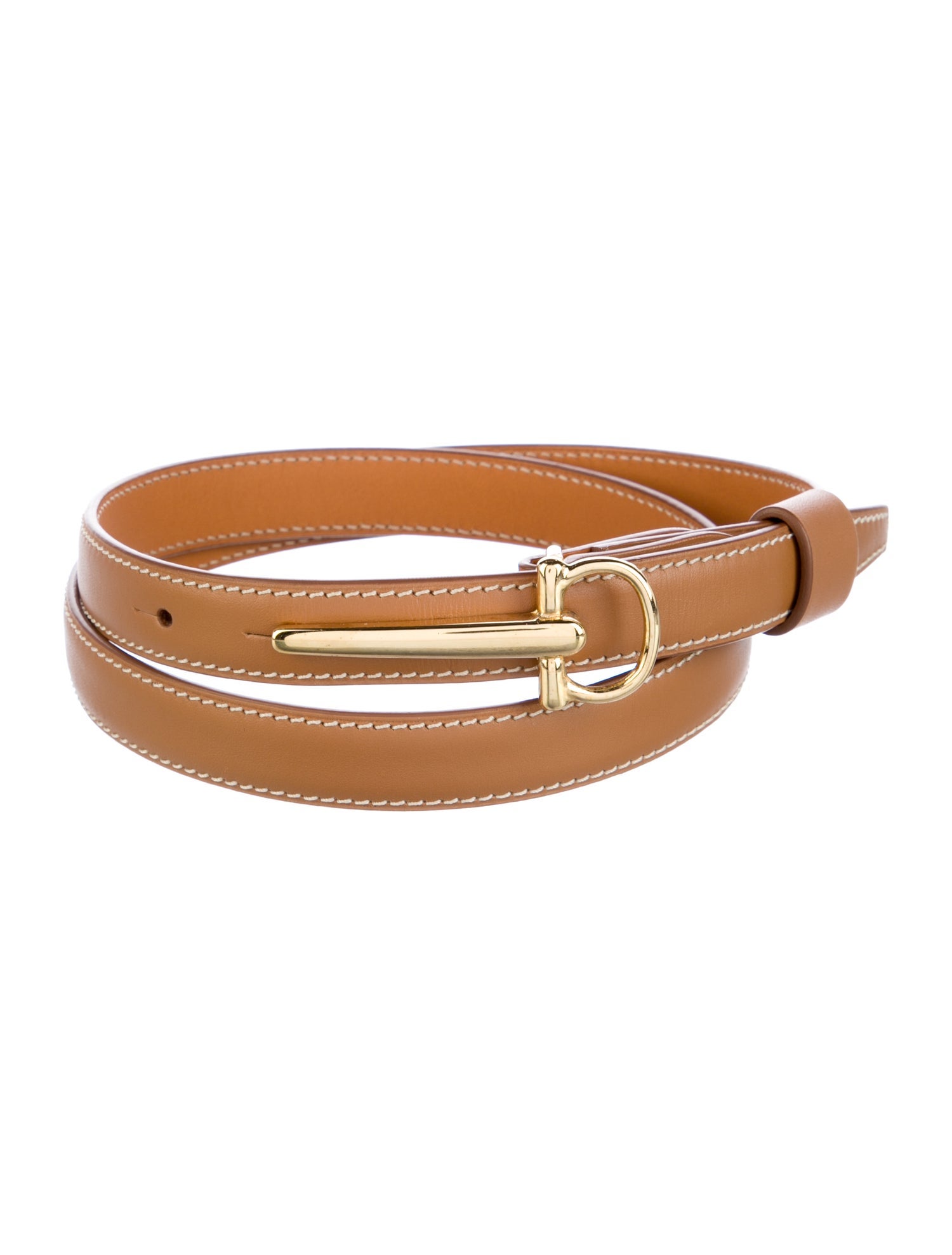Maison Vaincourt Skinny Leather Belt