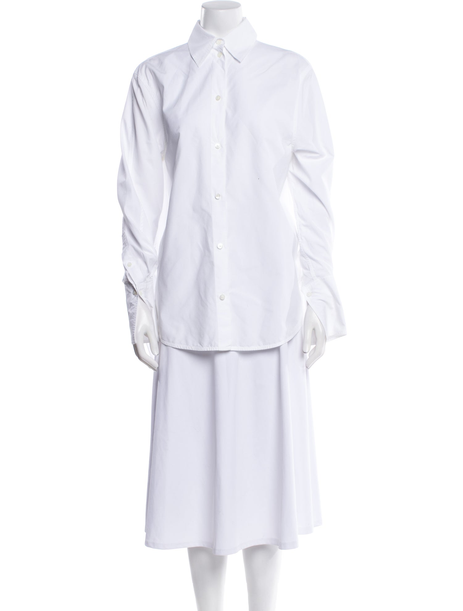 TOTEME Long Sleeve Button-Up Top