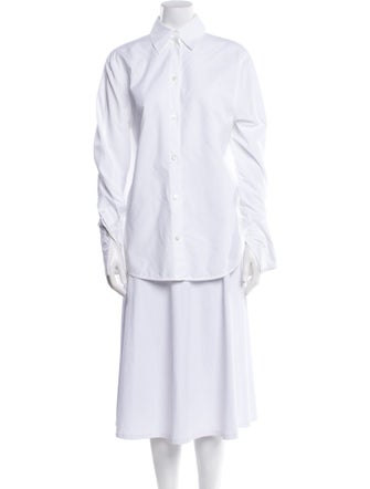 TOTEME Long Sleeve Button-Up Top