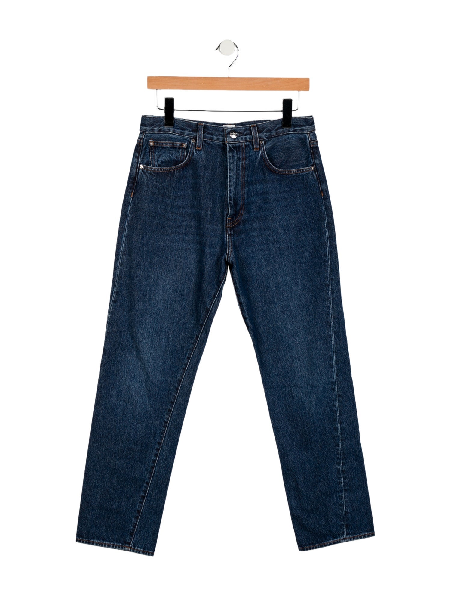TOTEME High-Rise Straight Leg Jeans