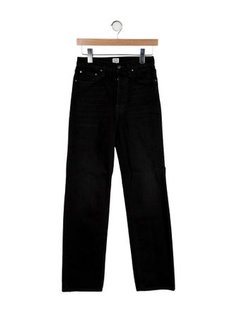 TOTEME High-Rise Straight Leg Jeans