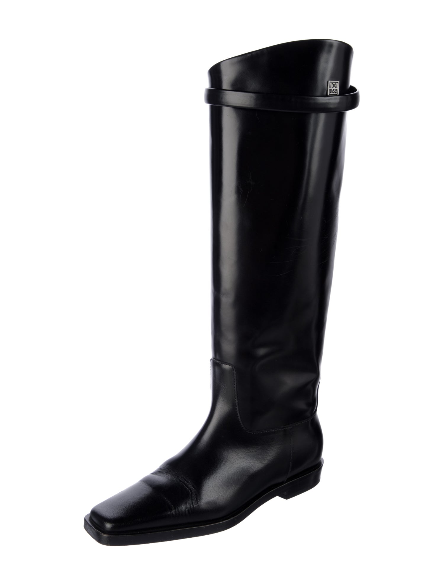 TOTEME Leather Riding Boots