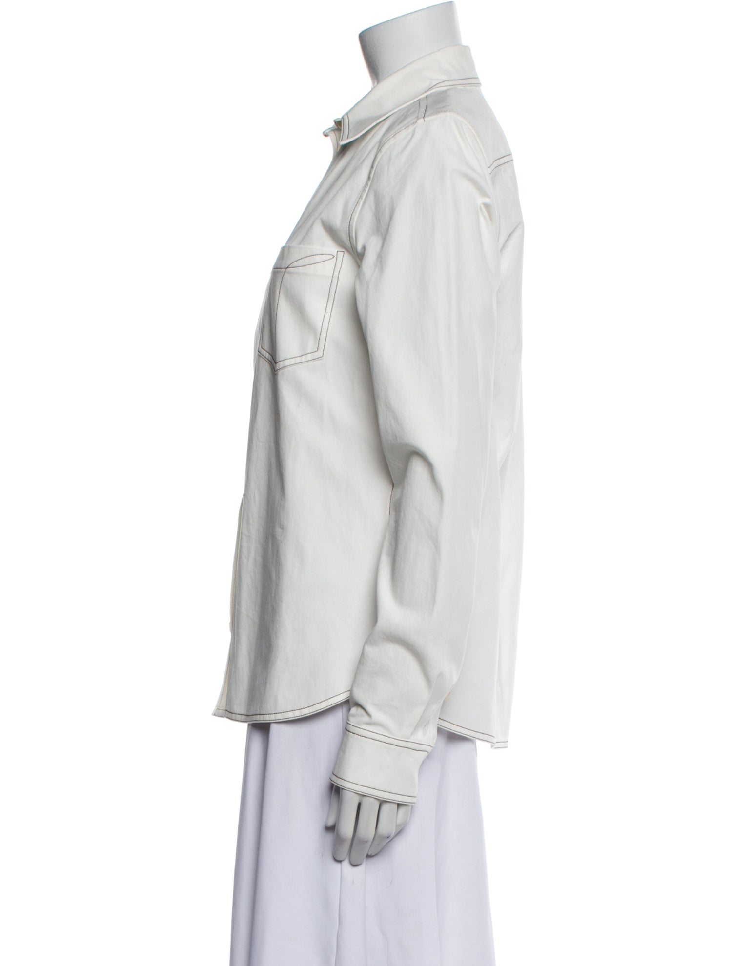 TOTEME Long Sleeve Button-Up Top