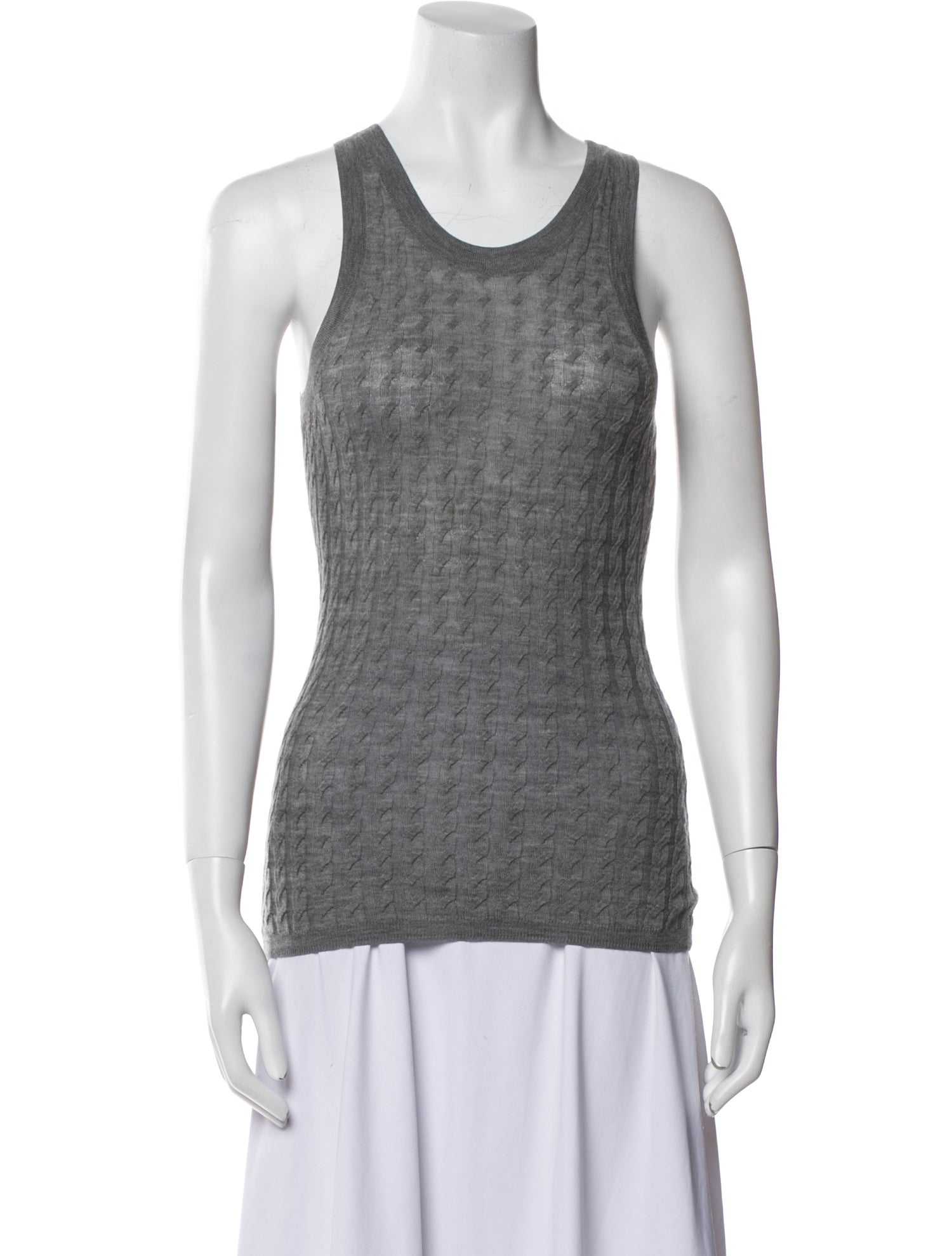 TOTEME Wool Scoop Neck Top