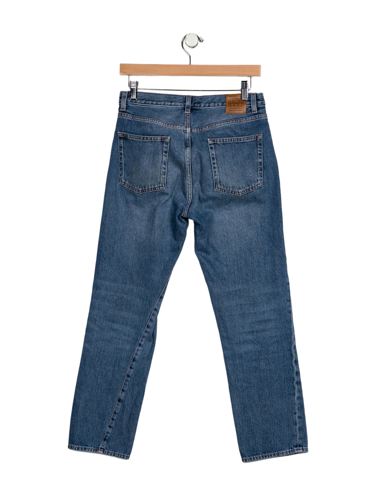 TOTEME Twisted Seam Denim Straight Leg Jeans