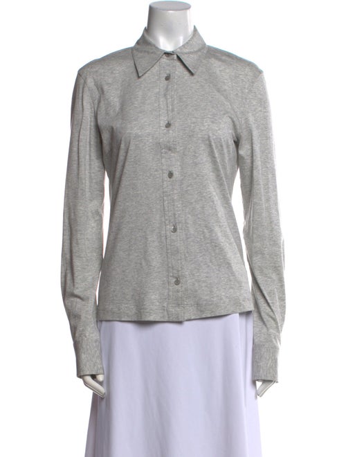 TOTEME Long Sleeve Button-Up Top