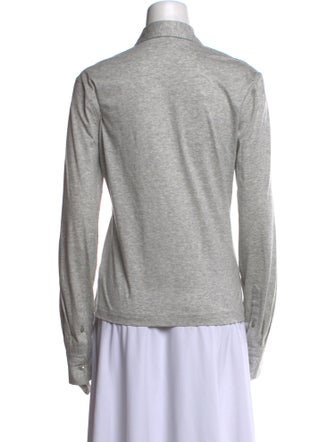 TOTEME Long Sleeve Button-Up Top