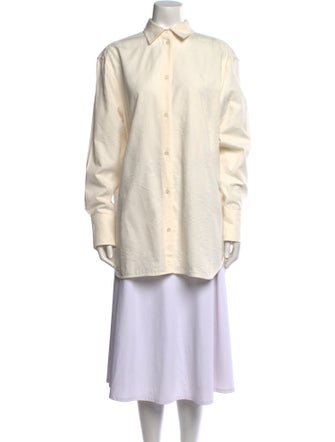 TOTEME Long Sleeve Button-Up Top