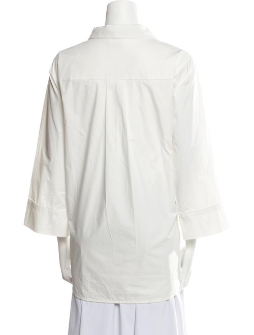 TOTEME V-Neck Three-Quarter Sleeve Blouse