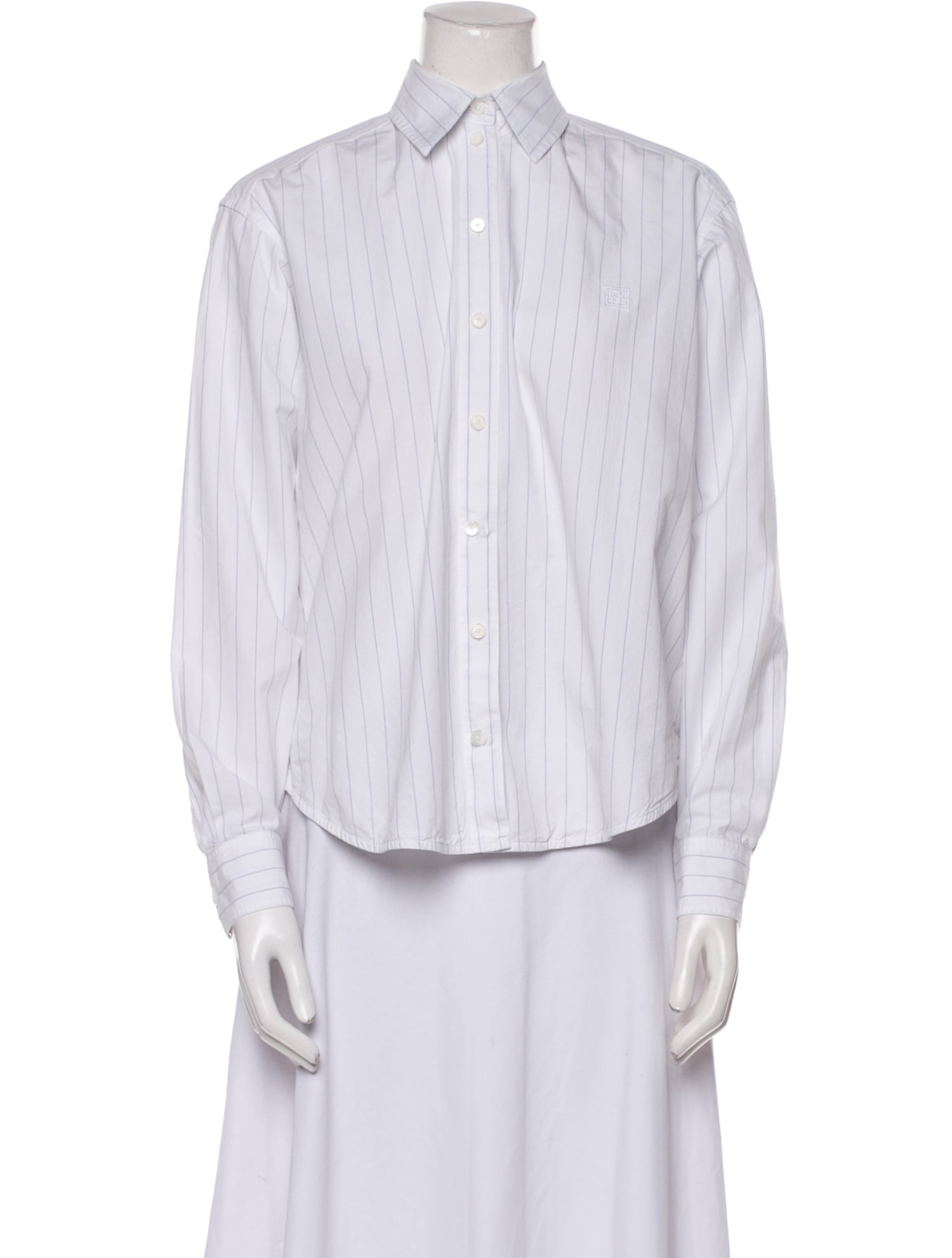 TOTEME Monogram Striped Striped Button-Up Top