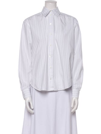 TOTEME Monogram Striped Striped Button-Up Top