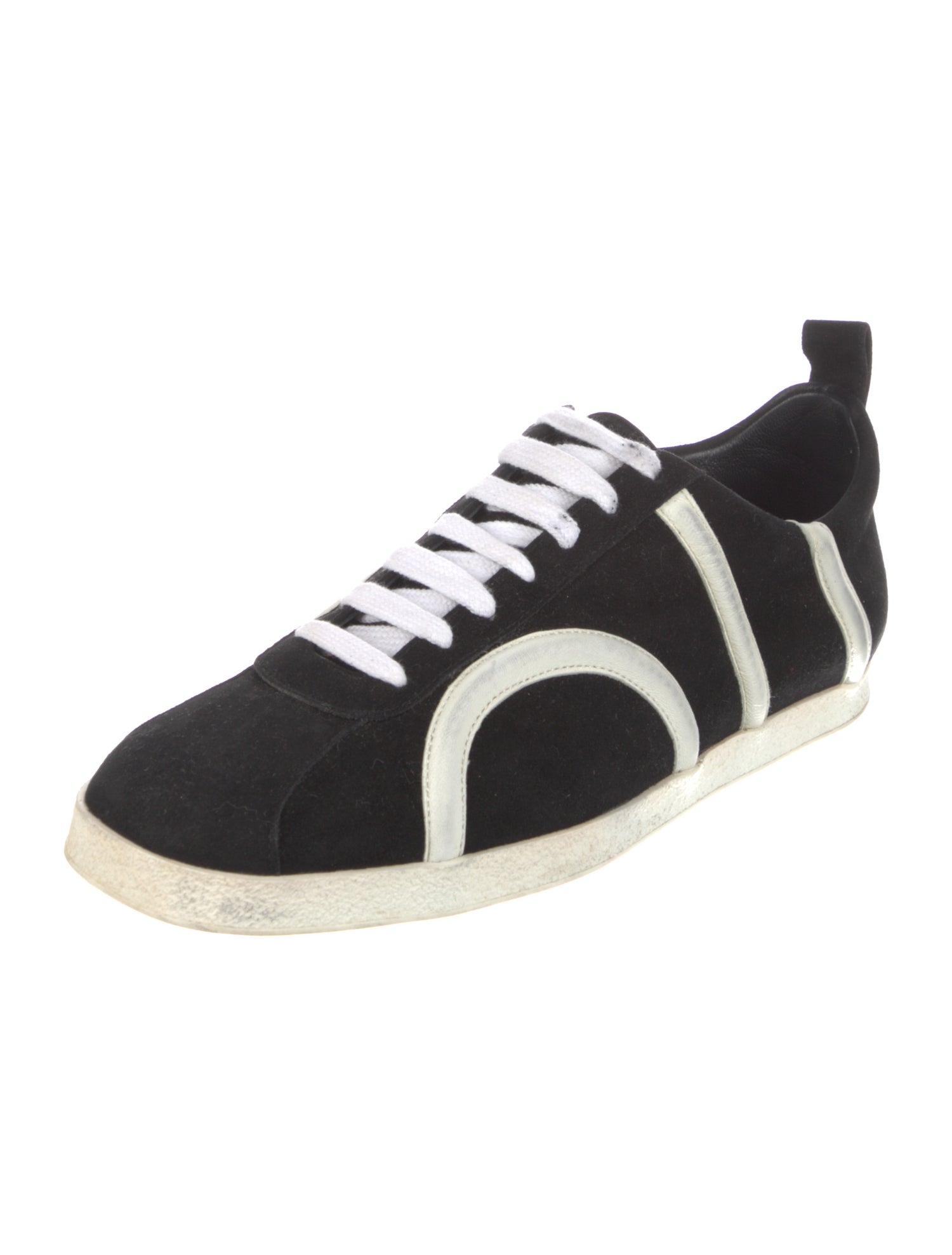 TOTEME Suede Leather Trim Embellishment Sneakers