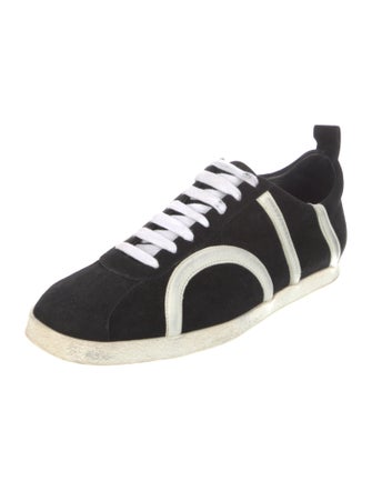 TOTEME Suede Leather Trim Embellishment Sneakers