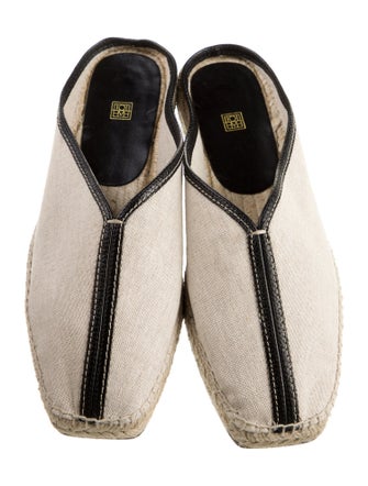 TOTEME Canvas Colorblock Pattern Espadrilles