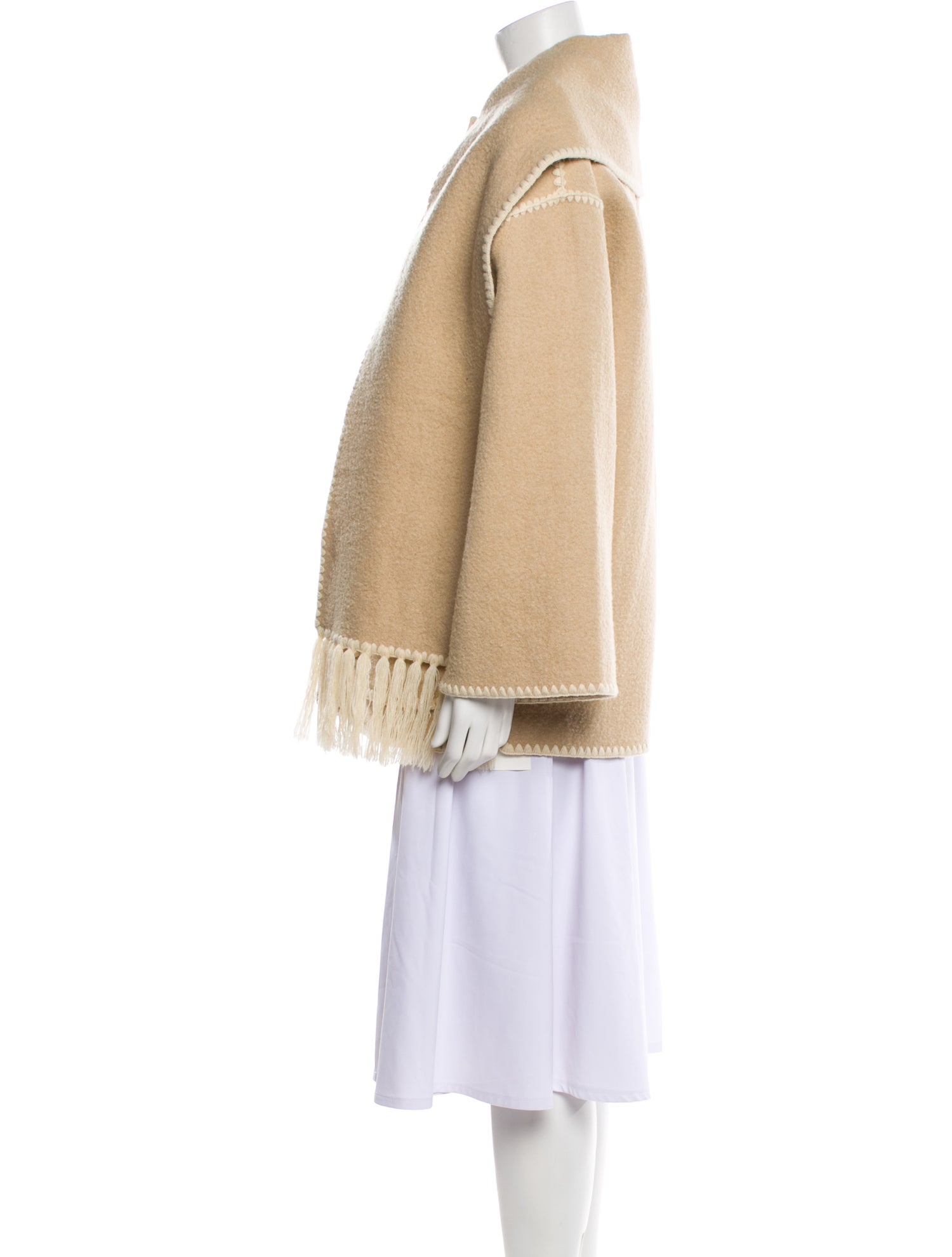 TOTEME Embroidered Scarf Wool Jacket