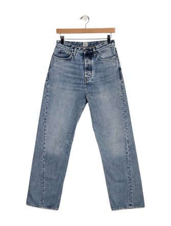TOTEME High-Rise Straight Leg Jeans