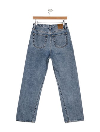 TOTEME High-Rise Straight Leg Jeans