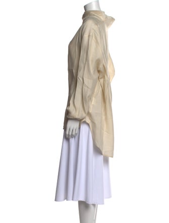 TOTEME Mock Neck Long Sleeve Sweatshirt