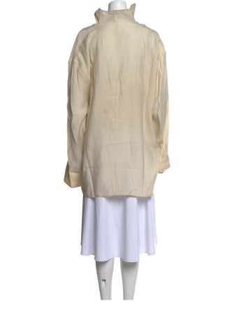 TOTEME Mock Neck Long Sleeve Sweatshirt