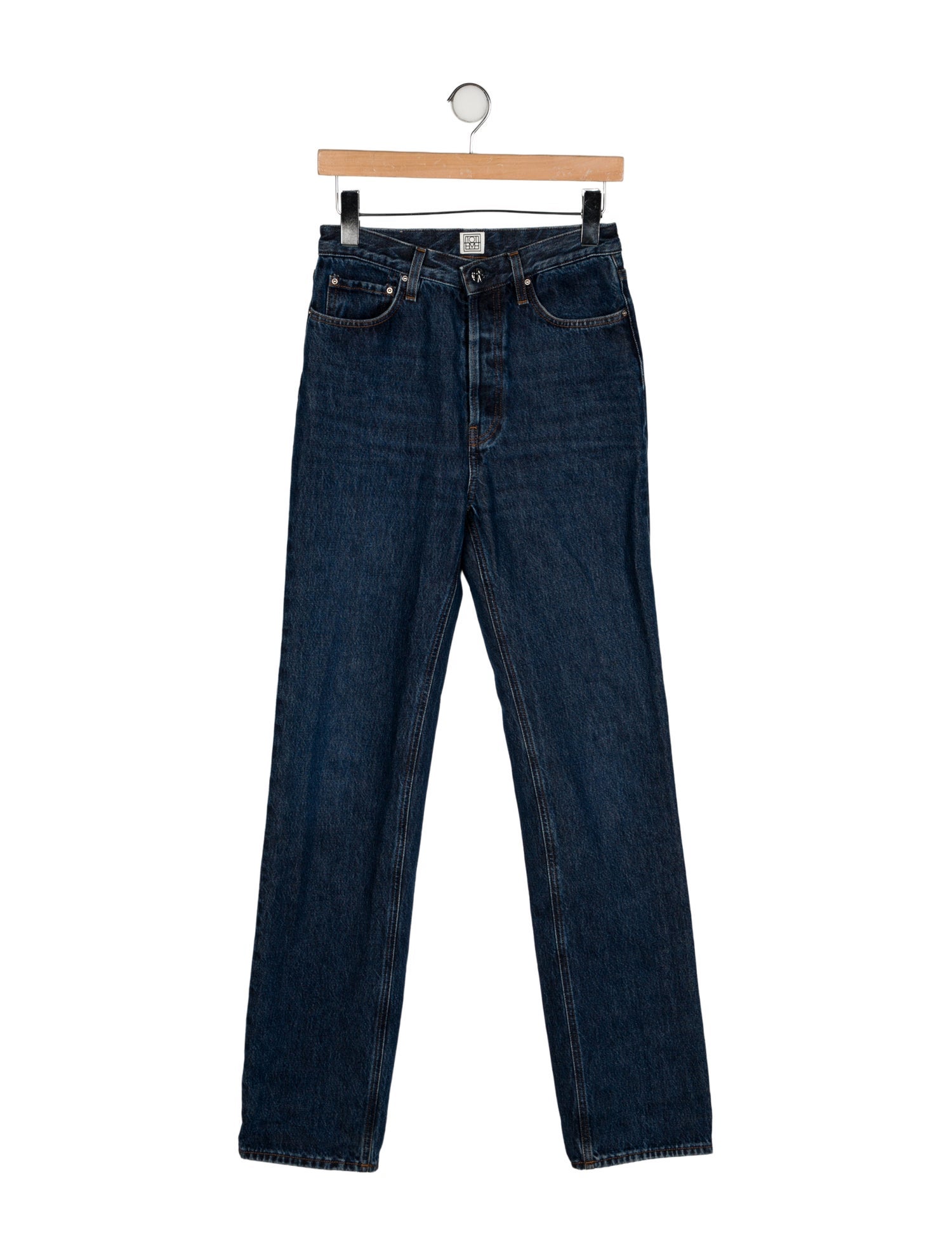TOTEME High-Rise Straight Leg Jeans