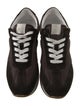 TOTEME Suede Colorblock Pattern Athletic Sneakers