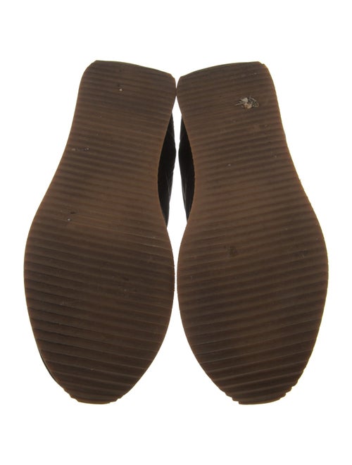 TOTEME Suede Colorblock Pattern Athletic Sneakers