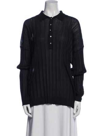 TOTEME Long Sleeve Button-Up Top