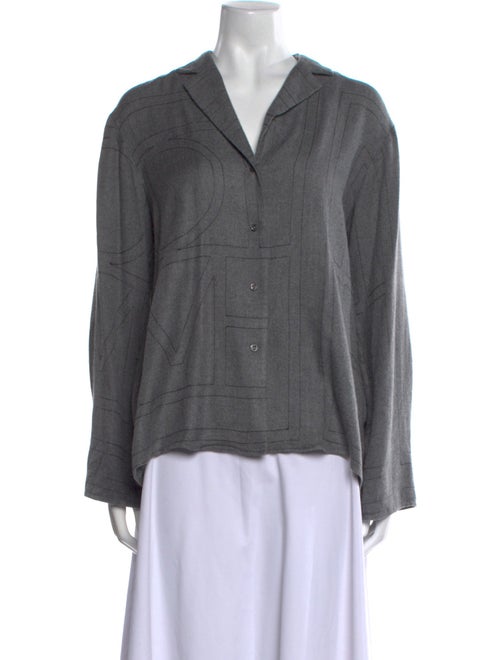 TOTEME Long Sleeve Button-Up Top