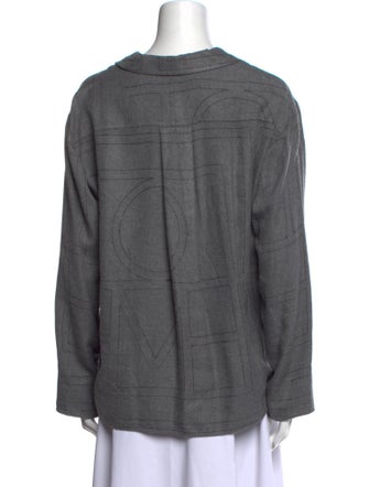 TOTEME Long Sleeve Button-Up Top