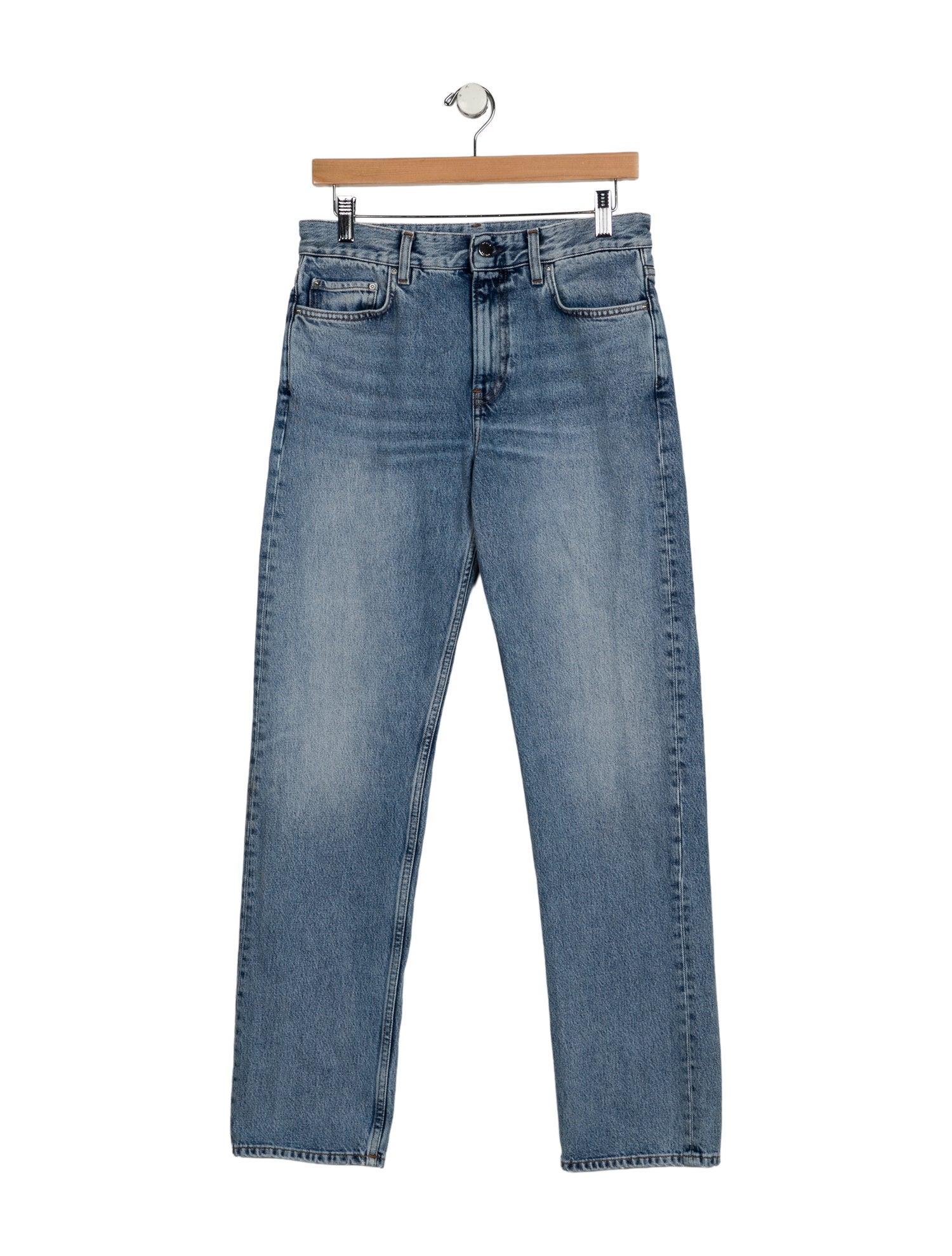 TOTEME High-Rise Straight Leg Jeans