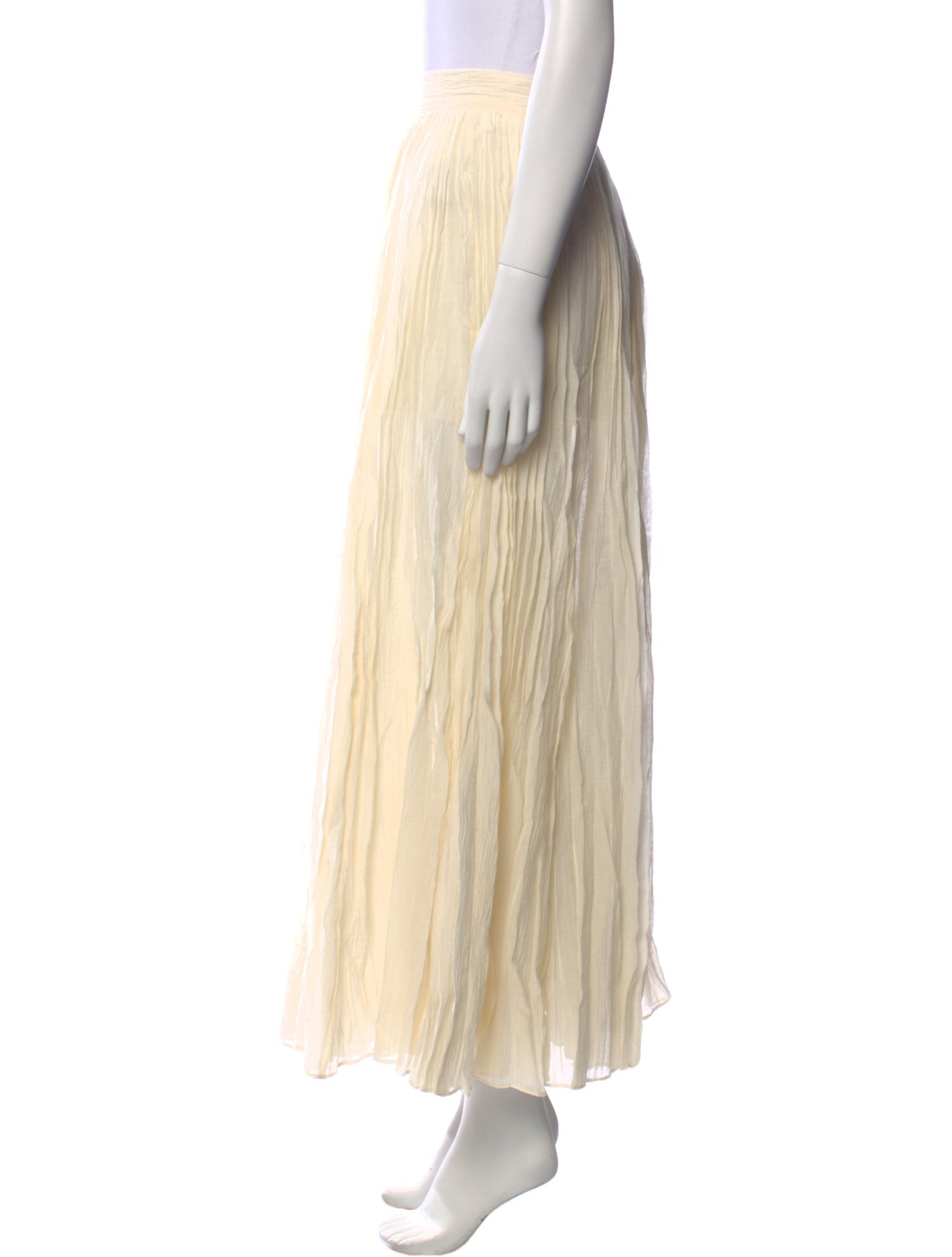 TOTEME Pleated Accents Midi Length Skirt