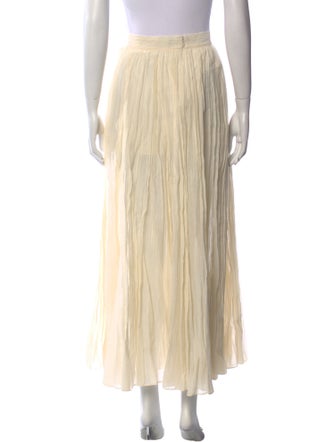 TOTEME Pleated Accents Midi Length Skirt