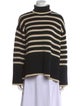 TOTEME Signature Stripe Turtleneck Wool Sweater