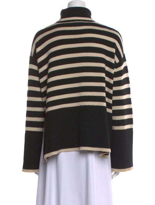 TOTEME Signature Stripe Turtleneck Wool Sweater