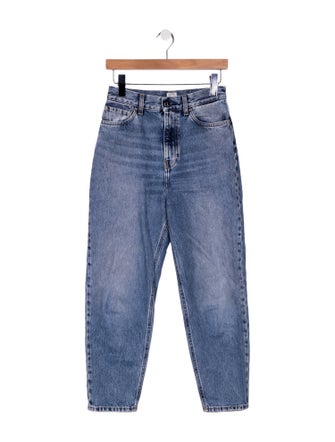 TOTEME High-Rise Straight Leg Jeans