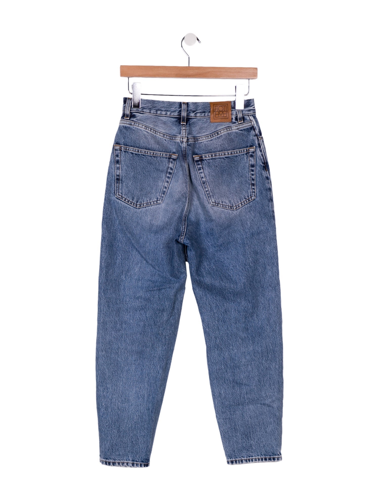 TOTEME High-Rise Straight Leg Jeans