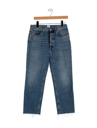 TOTEME High-Rise Straight Leg Jeans