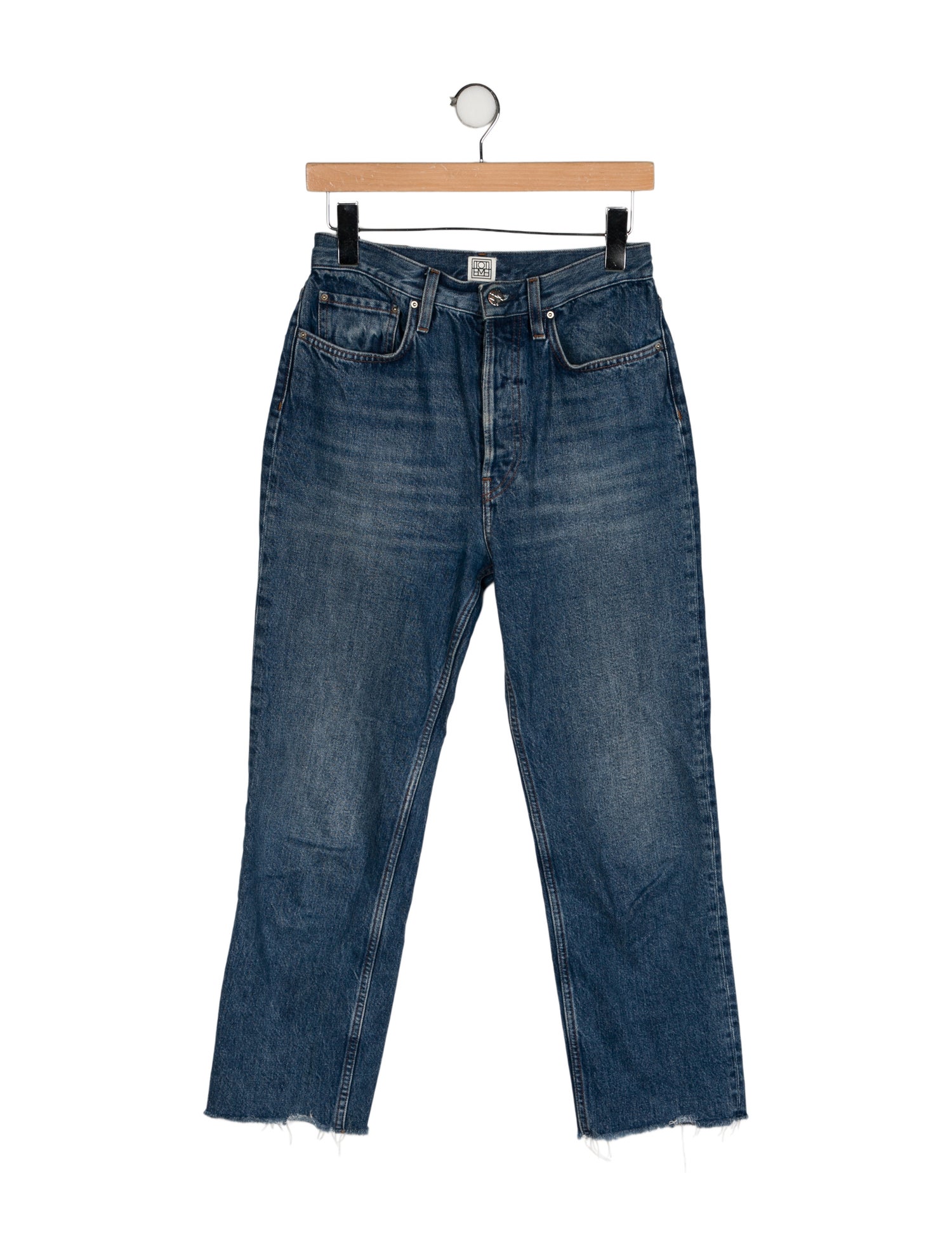 TOTEME High-Rise Straight Leg Jeans