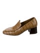 TOTEME Embossed Leather Striped Pumps