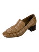 TOTEME Embossed Leather Striped Pumps
